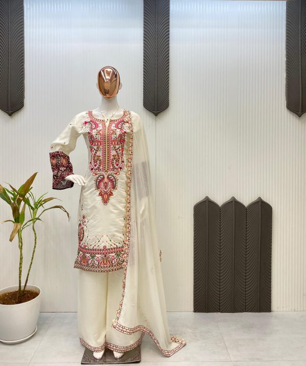 LG 1996 DESIGNER WEAR PLAZZO SUIT IN THREE PIECE