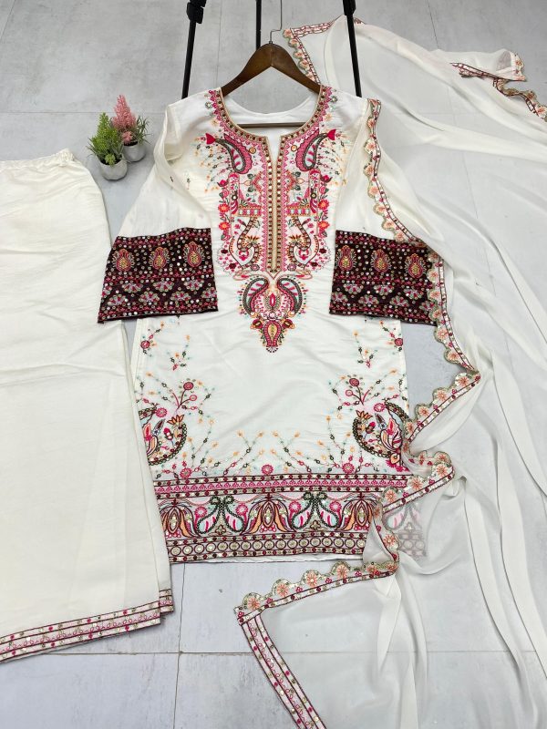LG 1996 DESIGNER WEAR PLAZZO SUIT IN THREE PIECE