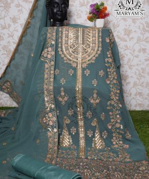 MARYAM'S 166 A GEORGETTE PAKISTANI SALWAR SUITS