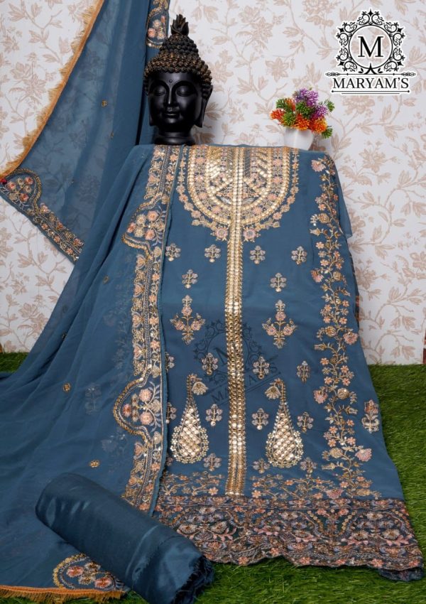 MARYAM'S 166 C GEORGETTE PAKISTANI SALWAR SUITS