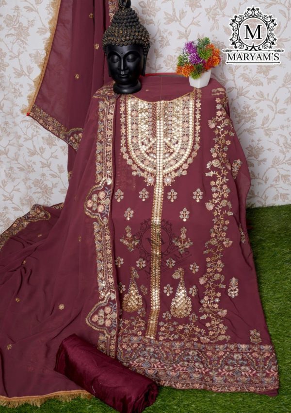 MARYAM'S 166 D GEORGETTE PAKISTANI SALWAR SUITS