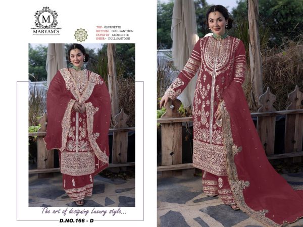 MARYAM'S 166 D GEORGETTE PAKISTANI SALWAR SUITS