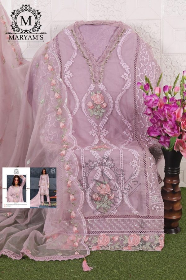 MARYAM'S 177 A ORGANZA PAKISTANI SALWAR SUITS