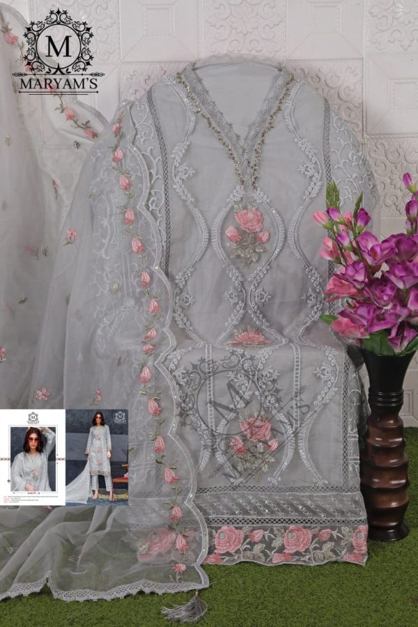 MARYAM'S 177 B ORGANZA PAKISTANI SALWAR SUITS