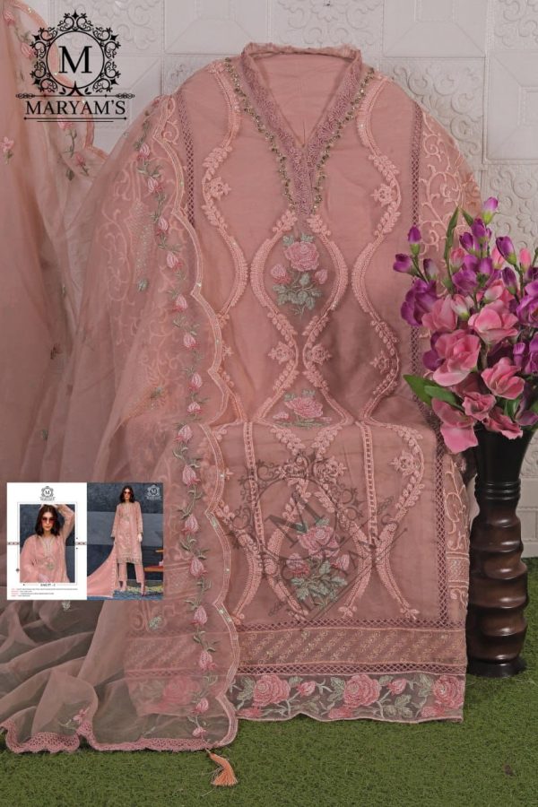 MARYAM'S 177 C ORGANZA PAKISTANI SALWAR SUITS