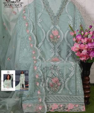 MARYAM'S 177 D ORGANZA PAKISTANI SALWAR SUITS