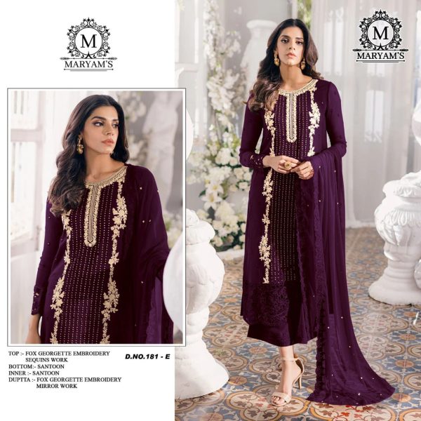 MARYAM'S 181 E GEORGETTE SALWAR KAMEEZ ONLINE