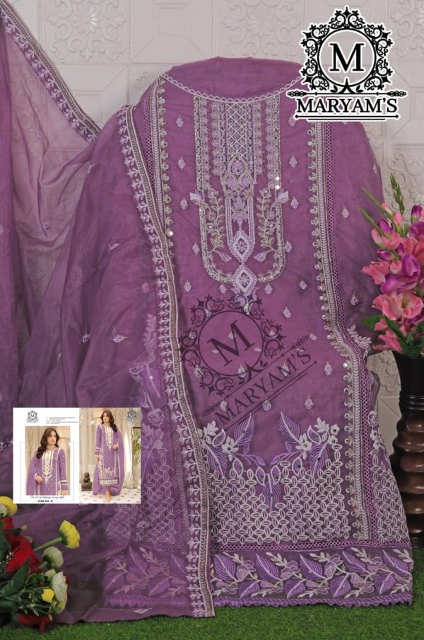 MARYAM'S 182 B SOFT ORGANZA SALWAR KAMEEZ