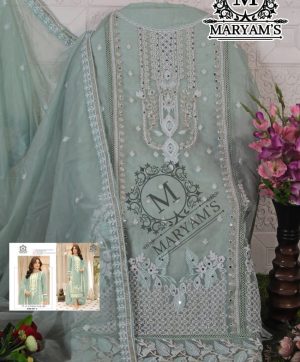 MARYAM'S 182 C SOFT ORGANZA SALWAR KAMEEZ