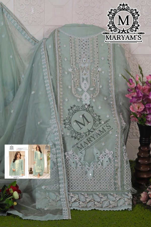 MARYAM'S 182 C SOFT ORGANZA SALWAR KAMEEZ