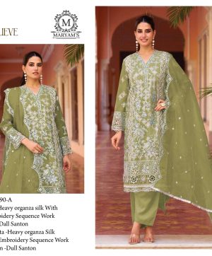 MARYAM'S 190 A ORGANZA SALWAR KAMEEZ