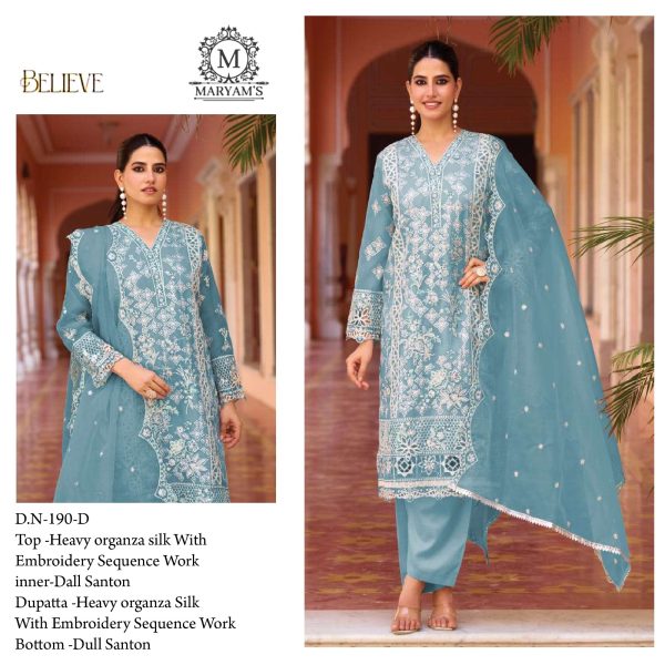 MARYAM'S 190 D ORGANZA SALWAR KAMEEZ