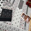 MEHBOOB TEX 1508 SAHNAZ BLACK WHITE COTTON SUITS