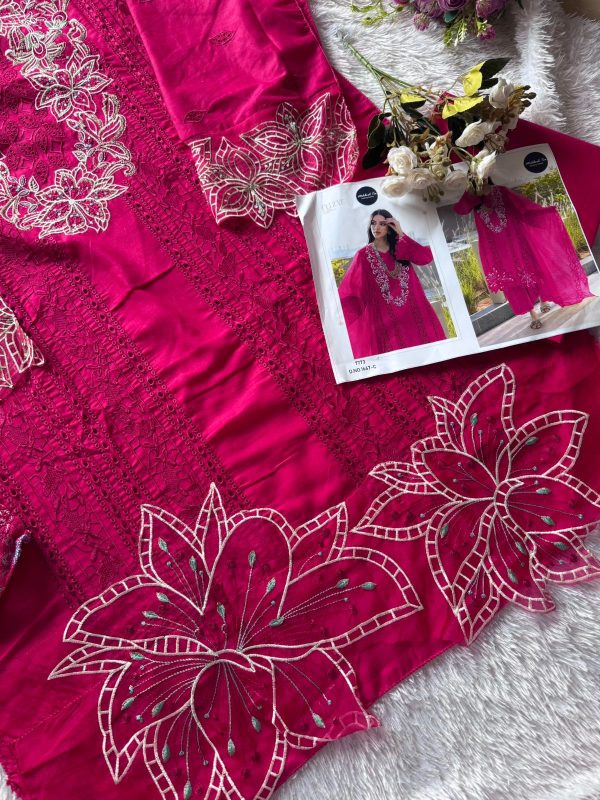 MEHBOOB TEX 1667 C COTTON EMBROIDERED SUITS