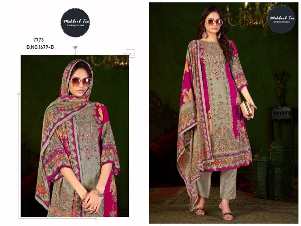 MEHBOOB TEX 1679 B VISCOSE MUSLIN SALWAR KAMEEZ
