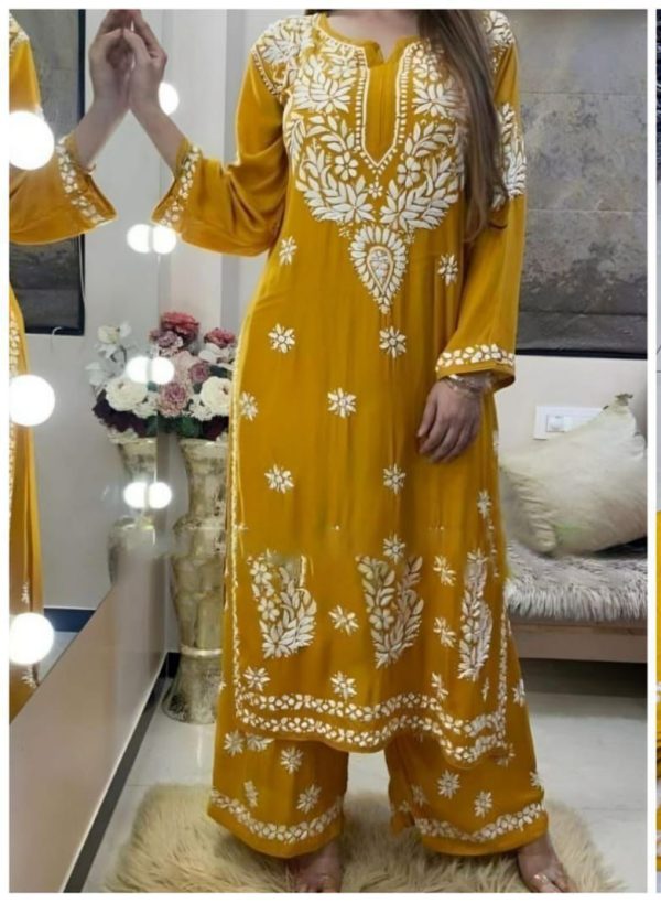 MF 1010 READYMADE RAYON COTTON KURTI PLAZZO