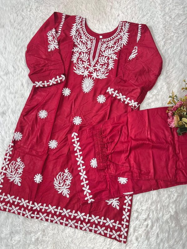 MF 1010 READYMADE RAYON COTTON KURTI PLAZZO