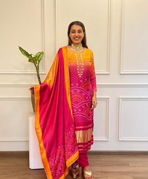 MF 1011 READYMADE CHINON SILK SALWAR SUITS