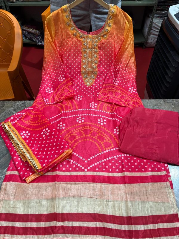 MF 1011 READYMADE CHINON SILK SALWAR SUITS