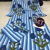 MURTI TRENDS BLUE COTTON CORD SET STYLE KURTI