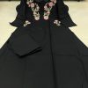 MURTI TRENDS COTTON 2 SIDE POCKET BLACK KURTI