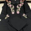 MURTI TRENDS COTTON 2 SIDE POCKET BLACK KURTI