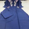 MURTI TRENDS COTTON 2 SIDE POCKET BLUE KURTI