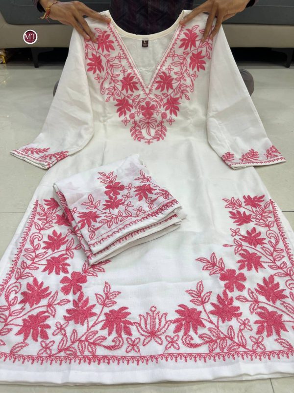 MURTI TRENDS LILAN FULL EMBROIDERY KURTI SET