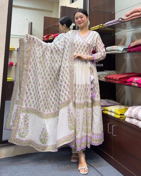 MURTI TRENDS MAL COTTON PURPLE KURTI WHOLESALE