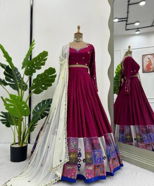 QRC FASHION 290 DESIGNER RAYON LEHENGA CHOLI