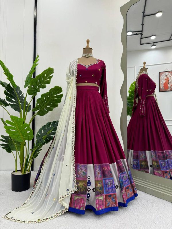 QRC FASHION 290 DESIGNER RAYON LEHENGA CHOLI