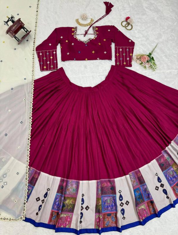 QRC FASHION 290 DESIGNER RAYON LEHENGA CHOLI