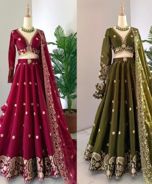 QRC FASHION 371 A B DESIGNER LEHENGA CHOLI ONLINE