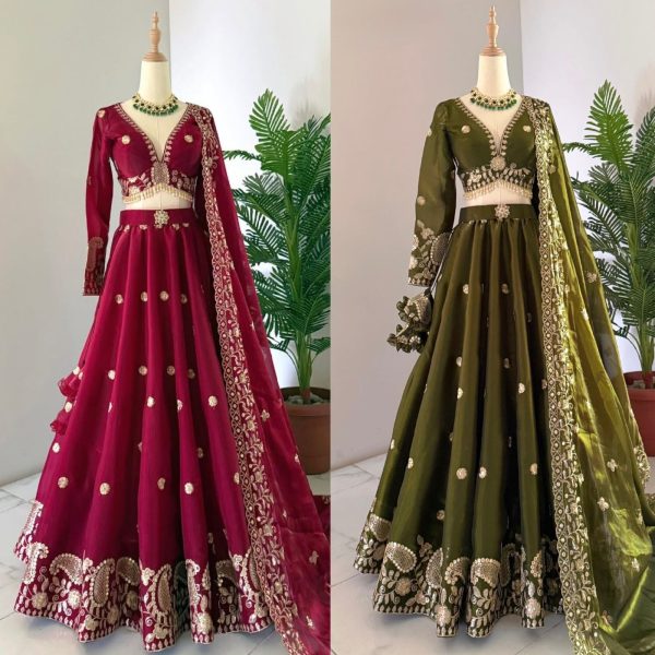 QRC FASHION 371 A B DESIGNER LEHENGA CHOLI ONLINE