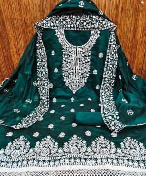 RN SILK MILL CHANDERI SALWAR SUITS MATERIALS ONLINE