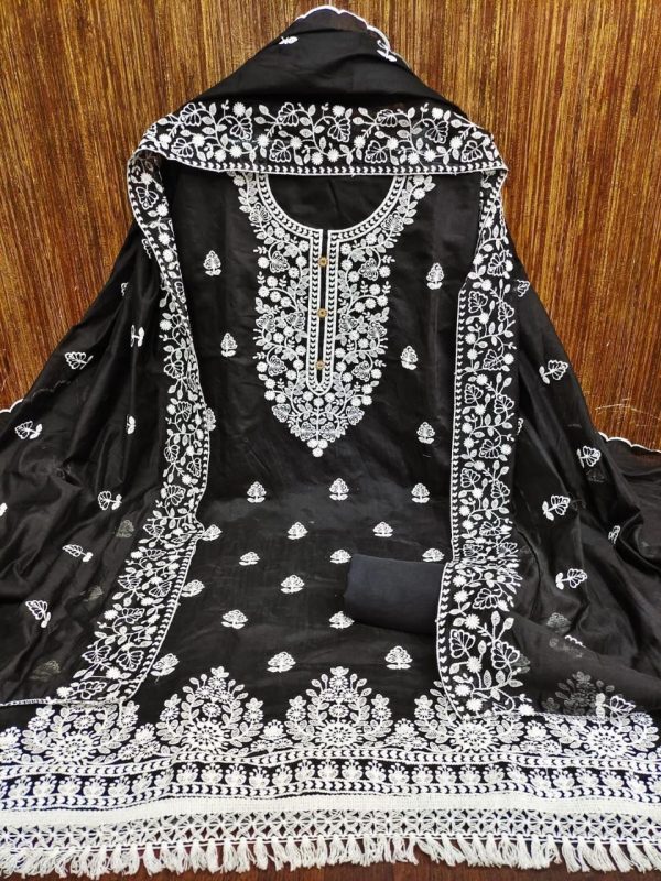 RN SILK MILL CHANDERI SALWAR SUITS MATERIALS ONLINE