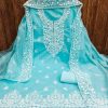 RN SILK MILL CHANDERI SALWAR SUITS MATERIALS ONLINE