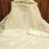 RN SILK MILL HEAVY CHANDERI NECK EMBROIDERED SUITS
