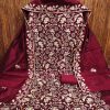 RN SILK MILL HEAVY CHANDERI NECK EMBROIDERED SUITS