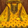 RN SILK MILL HEAVY CHANDERI NECK EMBROIDERED SUITS