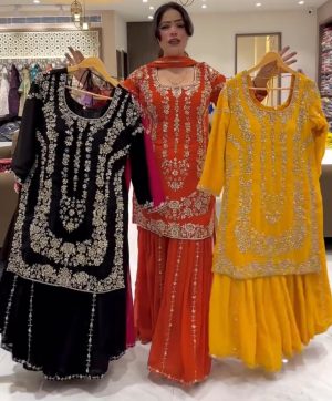 RTC FASHION 5896 A B C DESIGNER SHARARA SUITS ONLINE