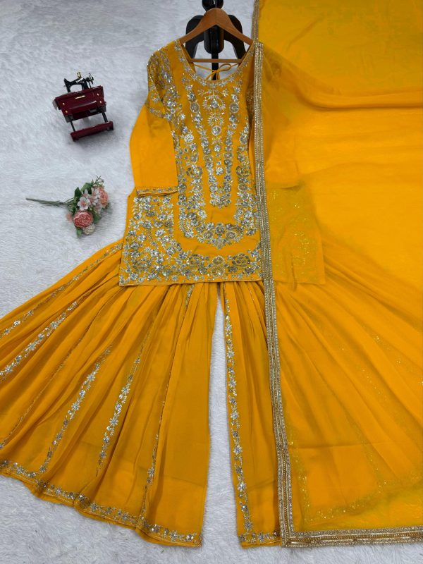 RTC FASHION 5896 A B C DESIGNER SHARARA SUITS ONLINE