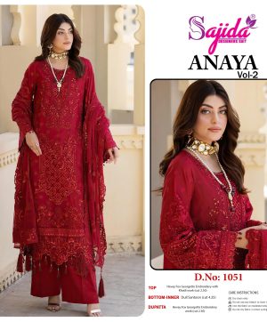 SAJIDA DESIGNERS 1051 ANAYA VOL 2 SALWAR KAMEEZ