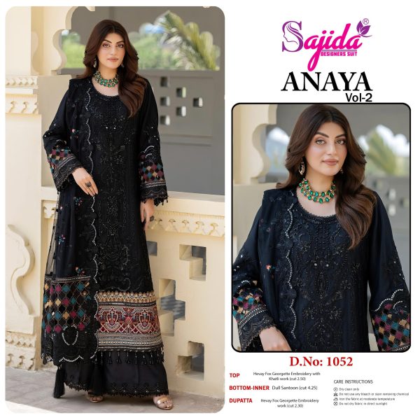 SAJIDA DESIGNERS 1052 ANAYA VOL 2 SALWAR KAMEEZ