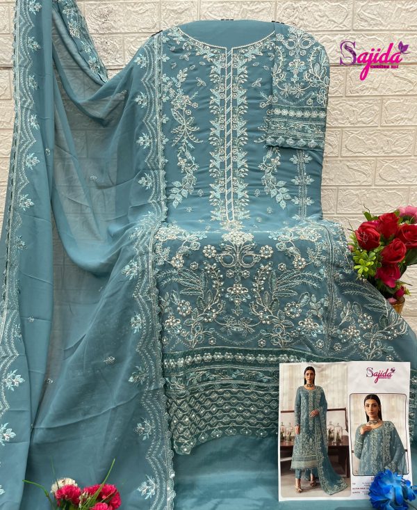 SAJIDA DESIGNERS 1075 GEORGETTE SALWAR SUITS