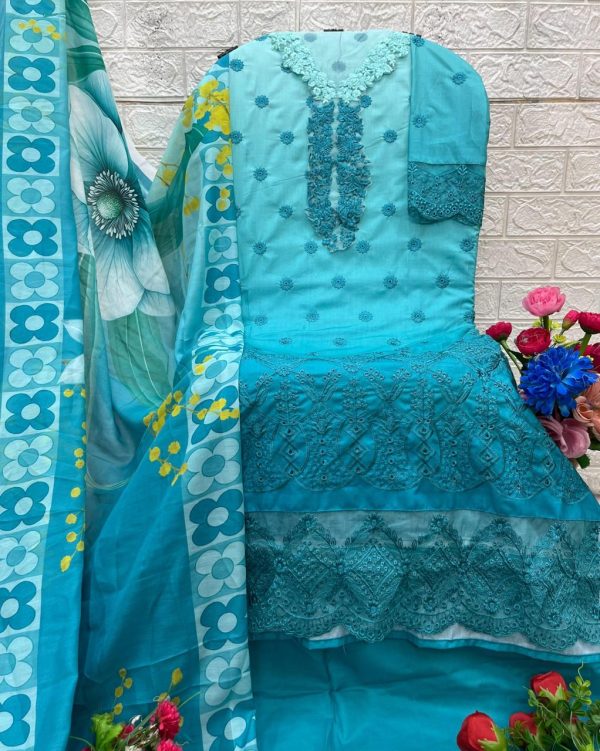 SANIYA TRENDZ 7138 COTTON PAKISTANI SUITS