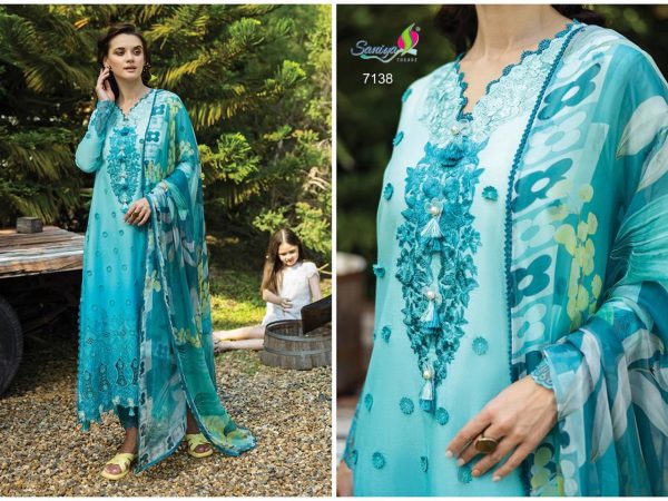 SANIYA TRENDZ 7138 COTTON PAKISTANI SUITS