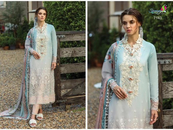 SANIYA TRENDZ 7143 COTTON PAKISTANI SUITS