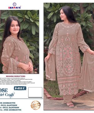 SHANAYA FASHION S 211 C HAND CRAFT SALWAR SUITS