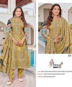 SHREE FABS KT 235 B VISCOSE MUSLIN SALWAR KAMEEZ